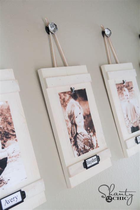 The supplies are cheap, the instructions are easy, and the project turns out just as. DIY Hanging Frames with Labels - Shanty 2 Chic