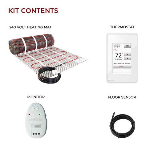 Buy Luxheat 180 Sqft Mat Kit 240v Electric Radiant Floor Heating
