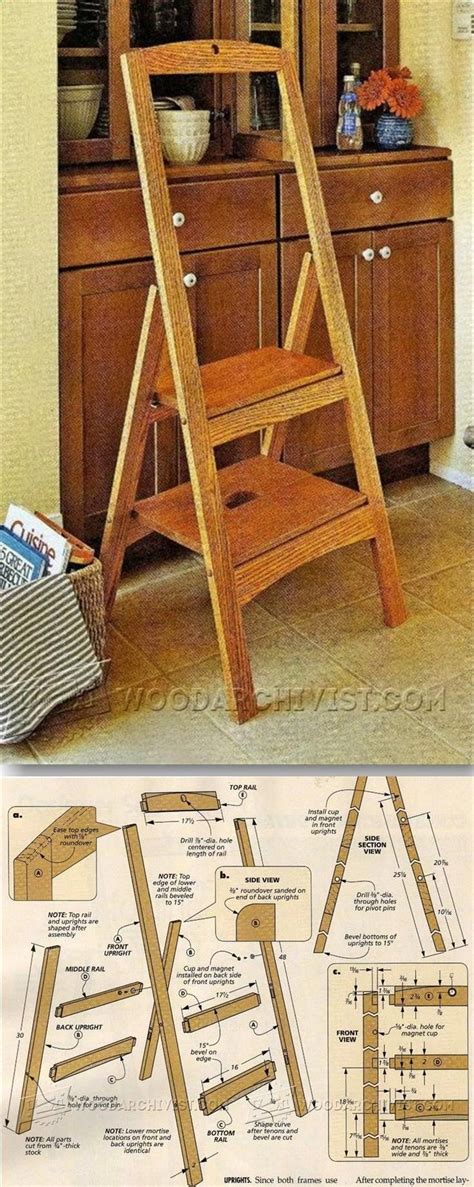 Folding Step Stool Plans Furniture Plans And Projects Woodarchivist