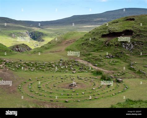 Stone Circle Created By Tourists At Fairy Glen On The Trotternish