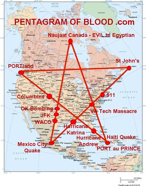 Usa Pentagram Of Blood