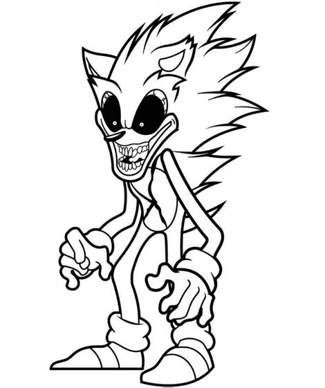 Free Sonic Exe Images Coloring Page Free Printable Coloring Pages