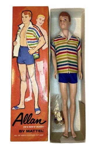 Vintage Allan Doll Original Outfit Box Mattel 1960 He’s Ken S Buddy Barbie Movie Ebay