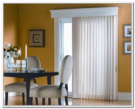 Vertical blinds are the common patio door blinds vertical cellular shades for privacy and light blockage cover your sliding door leading to the backyard, a balcony, deck or patio with drapery, vertical blinds, panel track blinds, or vertical cellular shades. File Name : curtain-rods-for-sliding-glass-doors-with ...