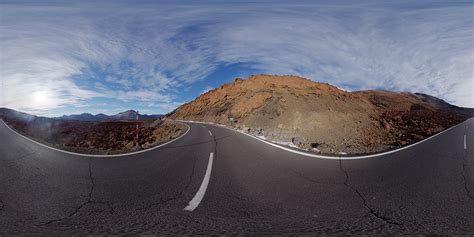 Road In Tenerifes Mountain Landscape Download Free Hdri Map And 22