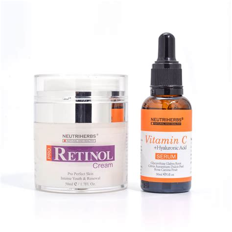 Neutriherbs® Retinol Cream Vitamin C Serum For Wrinkles Neutriherbs
