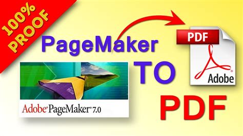 How To Convert Pagemaker File To Pdf Youtube