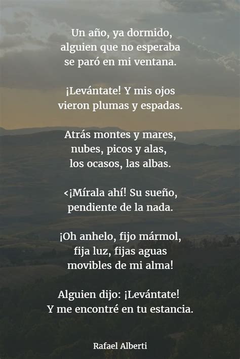 Poemas De Rafael Alberti 1 Poemas Poemas De Amor En Español Citas