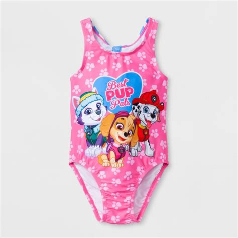 Paw Patrol Girls Swimsuit Nwt Size 2 3t Best Pup Pals Pink Ebay