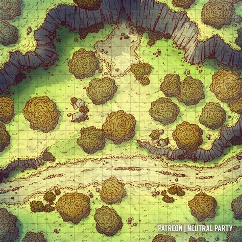 Oc Art Roadside Clearing Battlemap Dnd