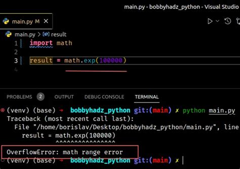 Overflowerror Math Range Error In Python Solved Bobbyhadz