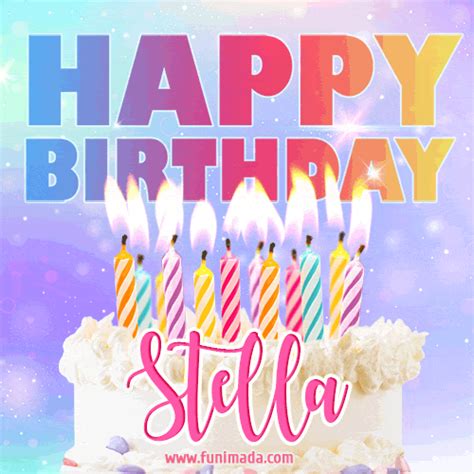 Happy Birthday Stella GIFs Funimada Com