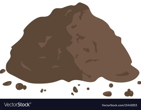 Pile Of Ground Or Compost Royalty Free Vector Image