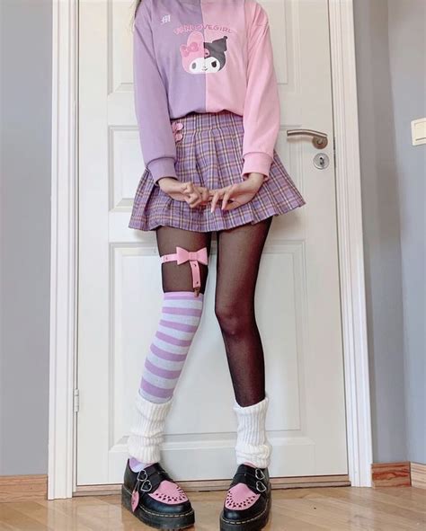 Pastel Goth Sanrio Outfit Sanrio Outfits Kawaii Clothes Pastel Aesthetic Outfit