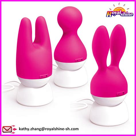 Magnetic Rechargeable Lovely Rabbit Cat Head Vibrator Adult Sex Toyid