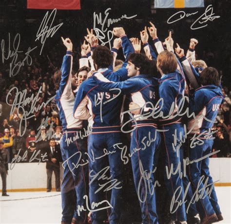 Lot Detail 1980 Usa Olympic Hockey Team Signed And Framed 16x20 Photo