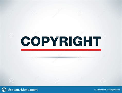 Copyright Abstract Flat Background Design Illustration Stock