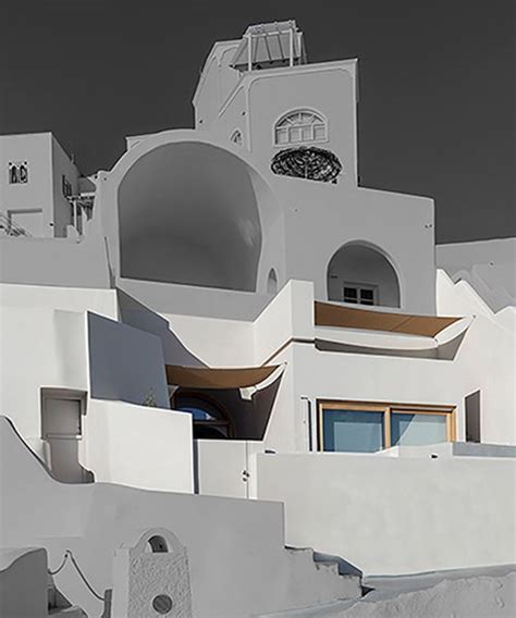 Kapsimalis Architects Holiday Houses Overlook Santorinis Landmark
