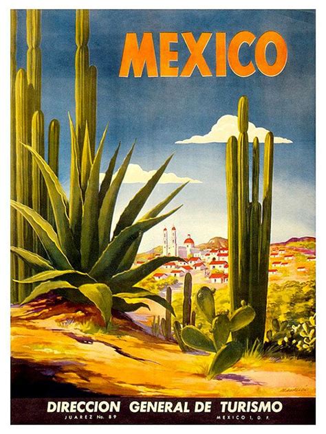 Mexico Travel Poster Mexican Art Print Retro Tr116 Etsy Poster Art