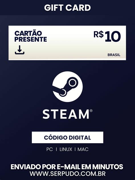 Comprar Steam CartÃo PrÉ Pago R10 Reais A Partir De R1080