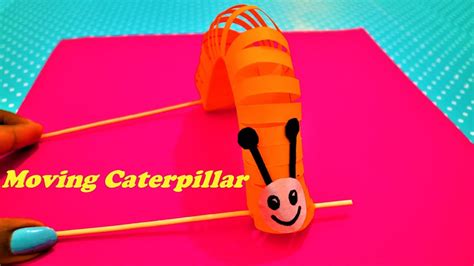 How To Make A Caterpillar That Moves Easy Craft For Kids Youtube