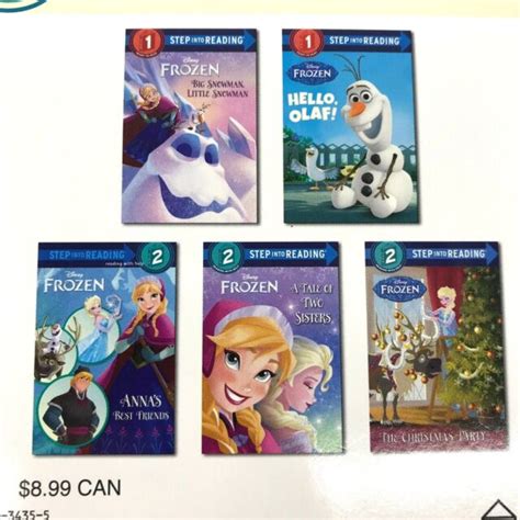 Step Into Reading Book Set Frozen Story Collection Jasmine Ariel And Olaf