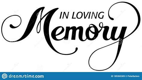 In Loving Memory Text And Ribbon In Black Circle Line Wreath Rose Vector Design CartoonDealer