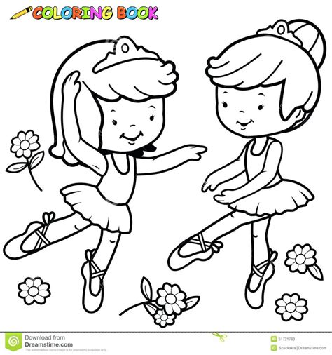 Girl Dancing Coloring Pages At Free Printable