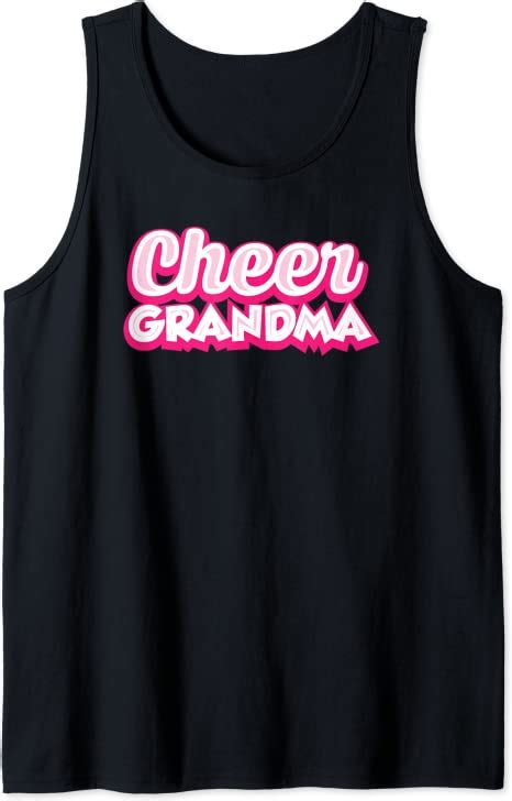 Cheer Grandma Cheerleading Grandmother Womens Jt Tank Top Clothing