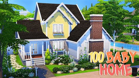 100 Baby Challenge Home 👶 The Sims 4 Speed Build Youtube