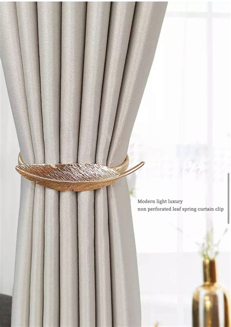 Snungphir Magnetic Curtain Tiebacks Clips Weaving Curtain Holder