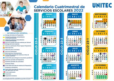 ‎calendario Escolar Licenciaturas 2022 Comunidad Unitec
