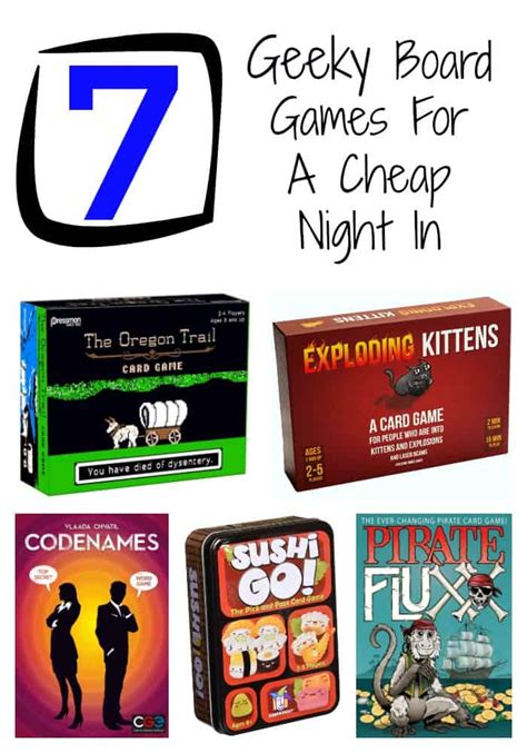 7 Geeky Board Games For The Best Cheap Night In - Pretty Opinionated