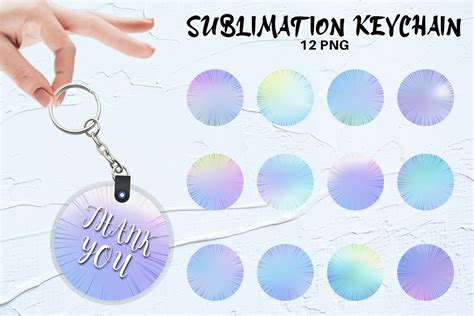 Keychain Design With Blue Background Graphic By Artnoy · Creative Fabrica