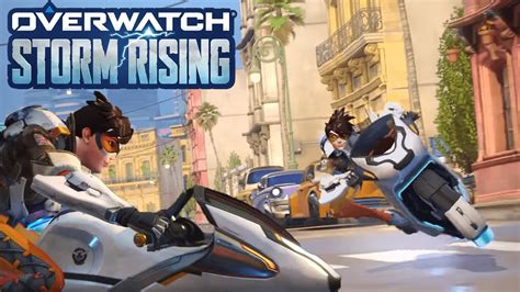 Overwatch Storm Rising Tracer Gets A Motorbike All Cutscene