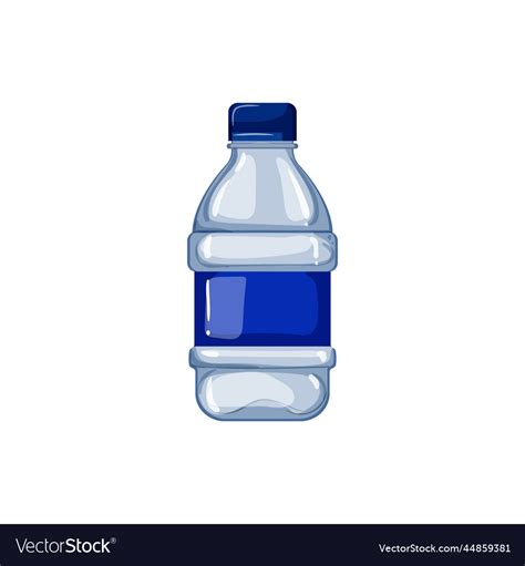 Plastic Mineral Water Bottle Cartoon Royalty Free Vector