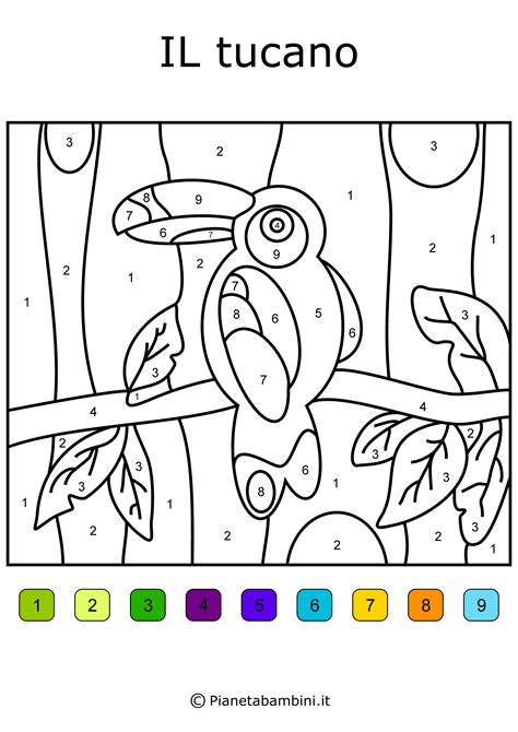 Disegni Da Colorare Numeri Per Bambini Da