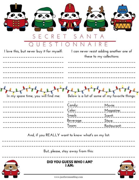 Secret Santa Paper Printable These Printable Are Perfect To Use For