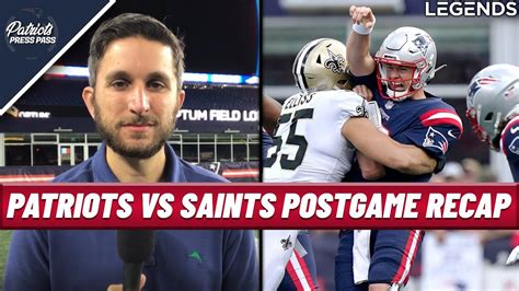 Patriots Vs Saints Postgame Recap Youtube