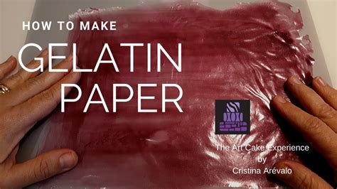 Gelatin Paper How To Make Edible Paper Using Gelatin Youtube