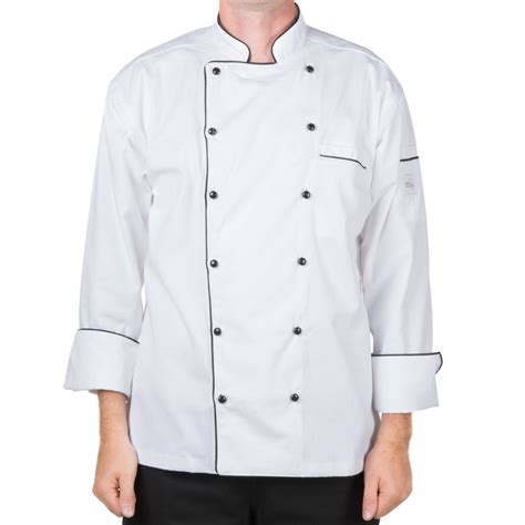 Mercer Culinary M62090wbm Renaissance Mens 40 M Customizable White Double Breasted Traditional