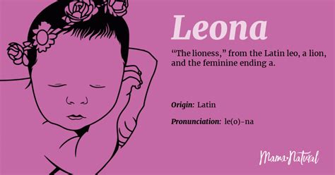 Leona Name Meaning Origin Popularity Girl Names Like Leona Mama