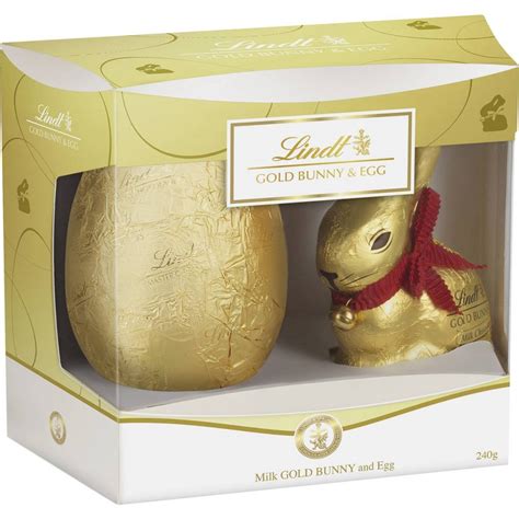 Lindt Milk Chocolate Gold Bunny Egg Gift Box 240g Premium Chocolate