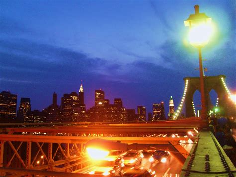 Lit up | The Brooklyn Bridge at dusk, I really like this one… | Flickr