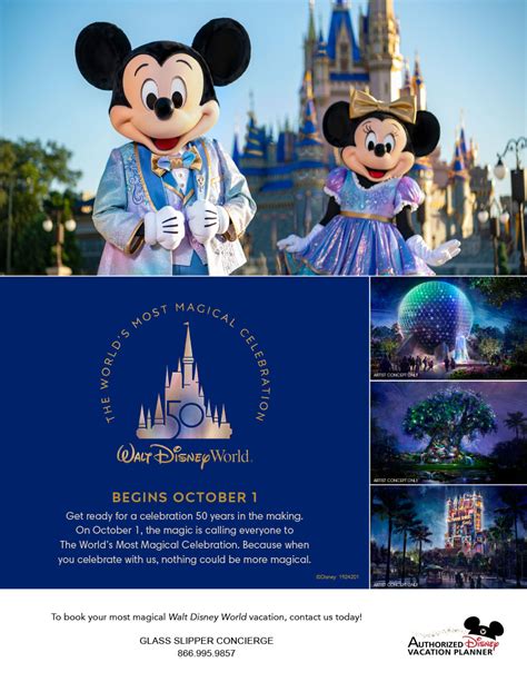 Walt Disney World Resort 50th Anniversary Glass Slipper Concierge