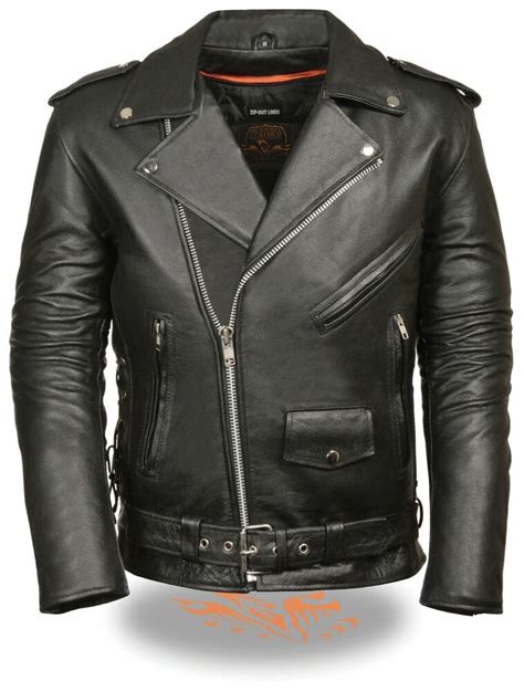 Get the best deals on vintage motorcycle jackets and save up to 70% off at poshmark now! Mens Black Leather Side Lace Police Style Motorcycle ...