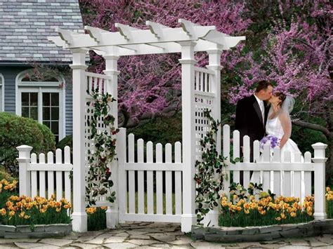 Virtually maintenance free and backed by a lifetime warranty, this classic picket fence will look new for years to come. Pin by Mark Powell on Landscaping | Garden gates and ...