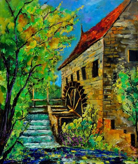 Pol Ledent Old Mill Painting Old Mill Print For Sale