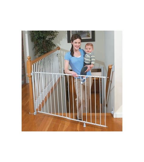 Gates with banisters are other types of products that are suitable for stairs because they come with safety mechanisms. Summer Infant Sure & Secure Extra Tall Top of Stairs Gate ...