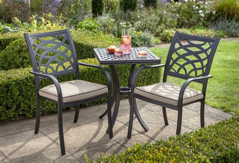 Hartman Hartman Rimini Square Bistro Garden Furniture Set Bronze Cast